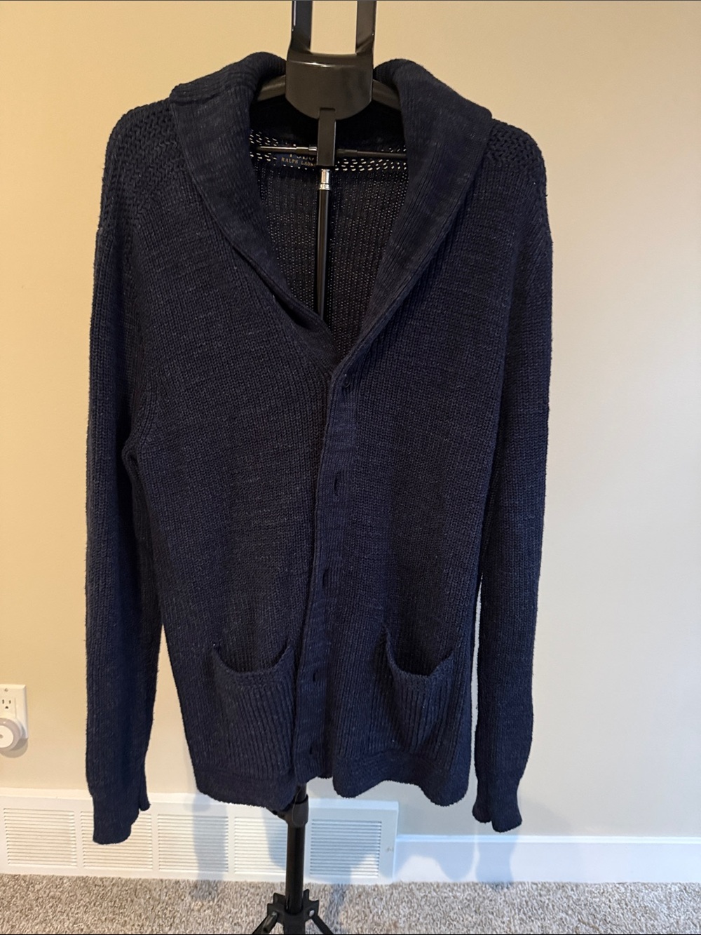 Polo by Ralph Lauren Dark Navy Shawl-Collar Cardigan